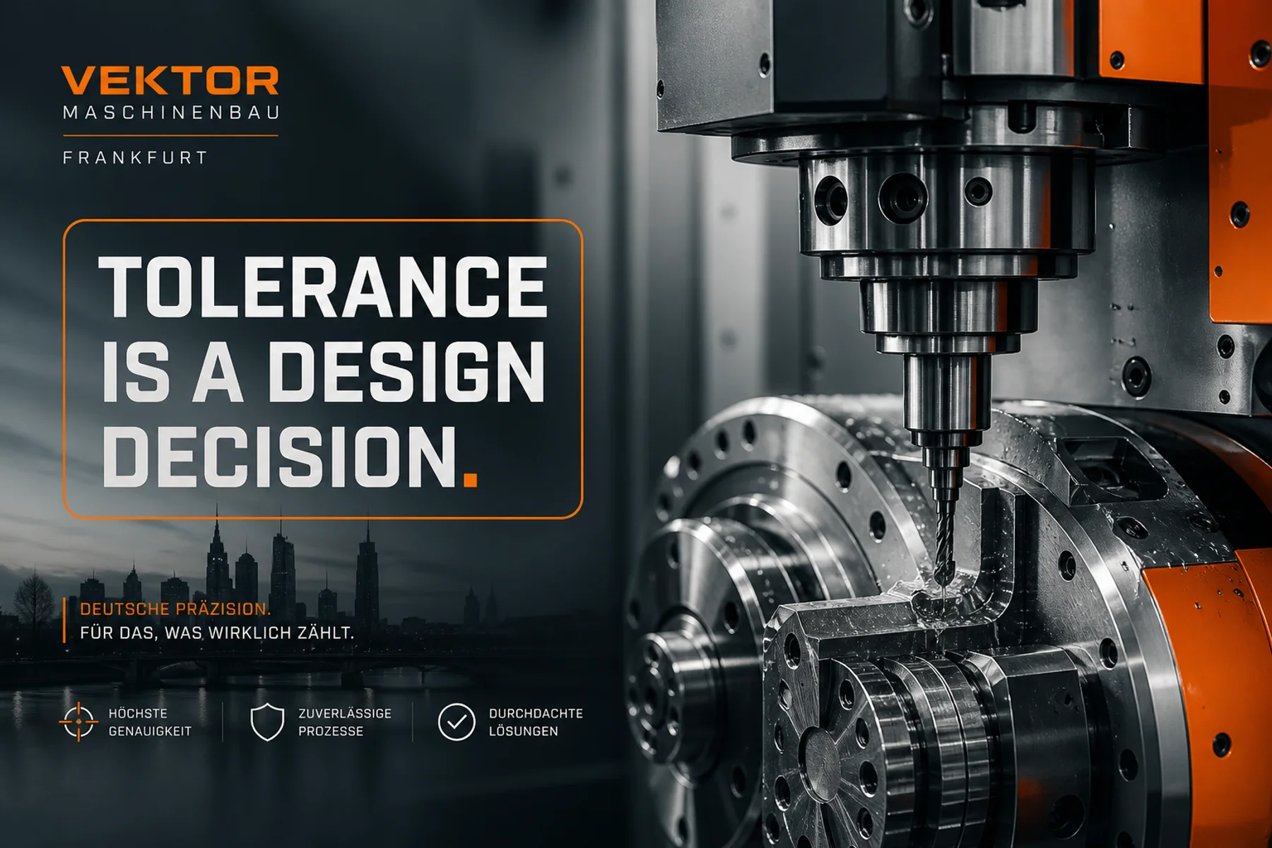 Fictional Vektor Maschinenbau industrial automation campaign