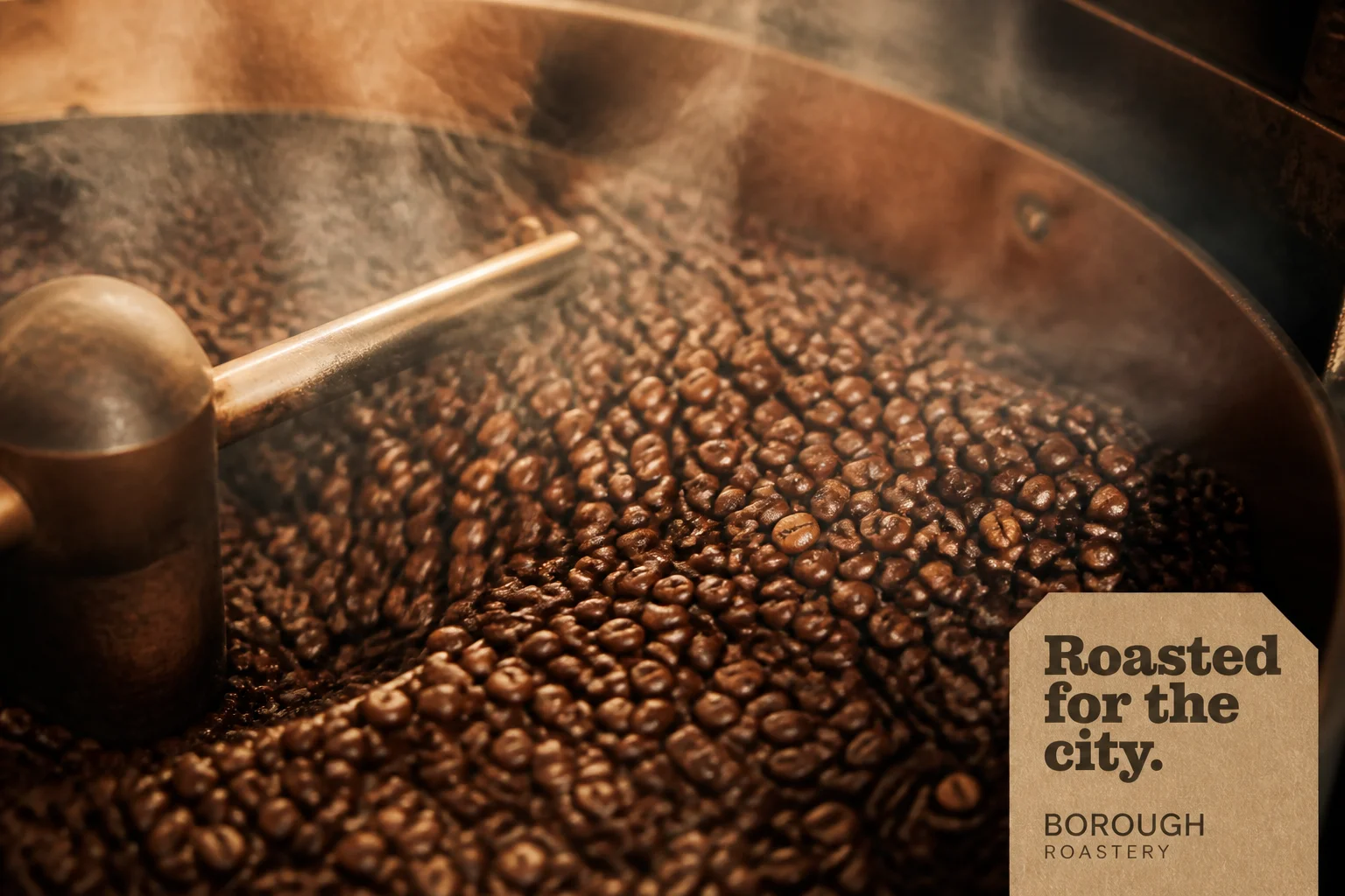 Fictional Borough Roastery specialty coffee brand artwork