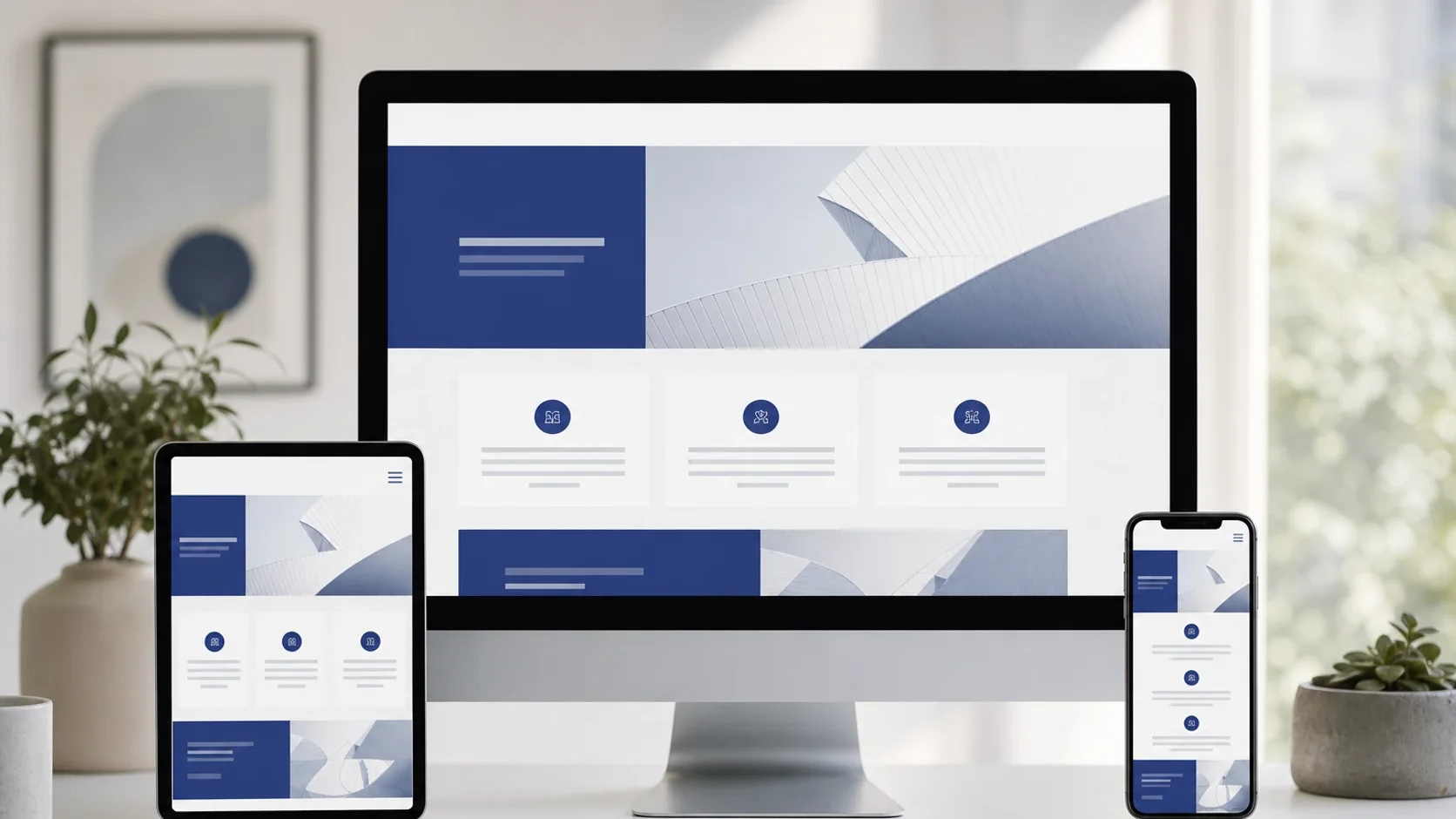 Trust Signals Customers Expect Before They Enquire: responsive business website on desktop, tablet and mobile (Professional website presence)