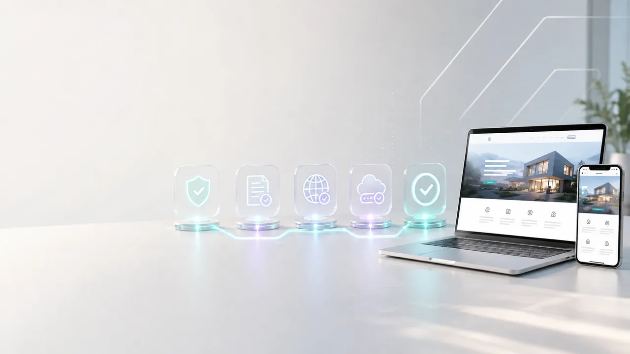 CSMBAC homepage website showcase: clear launch flow from brief to a published business website